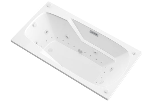 Atlantis Whirlpool 4272EDRX Eros 42 x 72 Rectangular Air and Whirlpool Jetted Bathtub in White with Reversible Drain