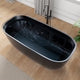 Anzzi FT-AZ6732 67 in. x 32 in. Rectangle Stone Resin Freestanding Soaking Bathtub