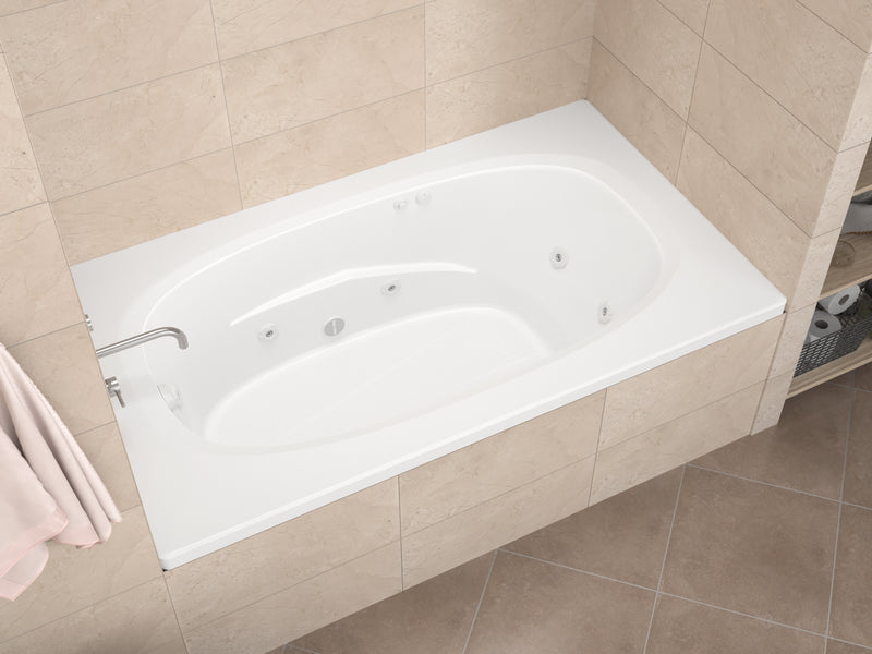 Atlantis Whirlpool 4266PWL Polaris 42 x 66 Rectangular Whirlpool Jetted Bathtub lifestyle