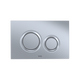 TOTO YT930#MS Dual Flush Round Push Button Plate for Select DuoFit In-Wall Tank Unit, Matte Silver