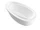 Atlantis Whirlpool 3871BA Breeze 38 x 71 Oval Freestanding Air Jetted Bathtub