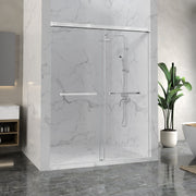 Anzzi SD-AZ21-01CH Ward Series 76 in. x 44-48 in. Frameless Sliding Shower Door in Polished Chrome with 3/8" (10mm) - view 3