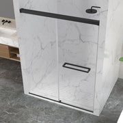 Anzzi SD-AZ21-01CH Ward Series 76 in. x 44-48 in. Frameless Sliding Shower Door in Polished Chrome with 3/8" (10mm) - view 5