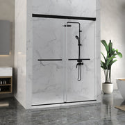 Anzzi SD-AZ21-01CH Ward Series 76 in. x 44-48 in. Frameless Sliding Shower Door in Polished Chrome with 3/8" (10mm) - view 6