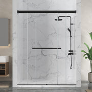 Anzzi SD-AZ21-01CH Ward Series 76 in. x 44-48 in. Frameless Sliding Shower Door in Polished Chrome with 3/8" (10mm) - view 7