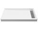 Anzzi Alexander 48 in. L x 32 in. W Alcove Shower Pan Base with Right Drain in Glossy White Marine Acrylic