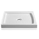 Anzzi Titan Base Series 36 in. L x 36 in. W Corner Shower Pan Base with Center Drain in Glossy White Marine Acrylic