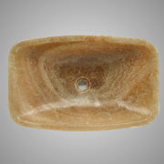 Wellester Polished Onyx Rectangular Vessel Sink - Yellow