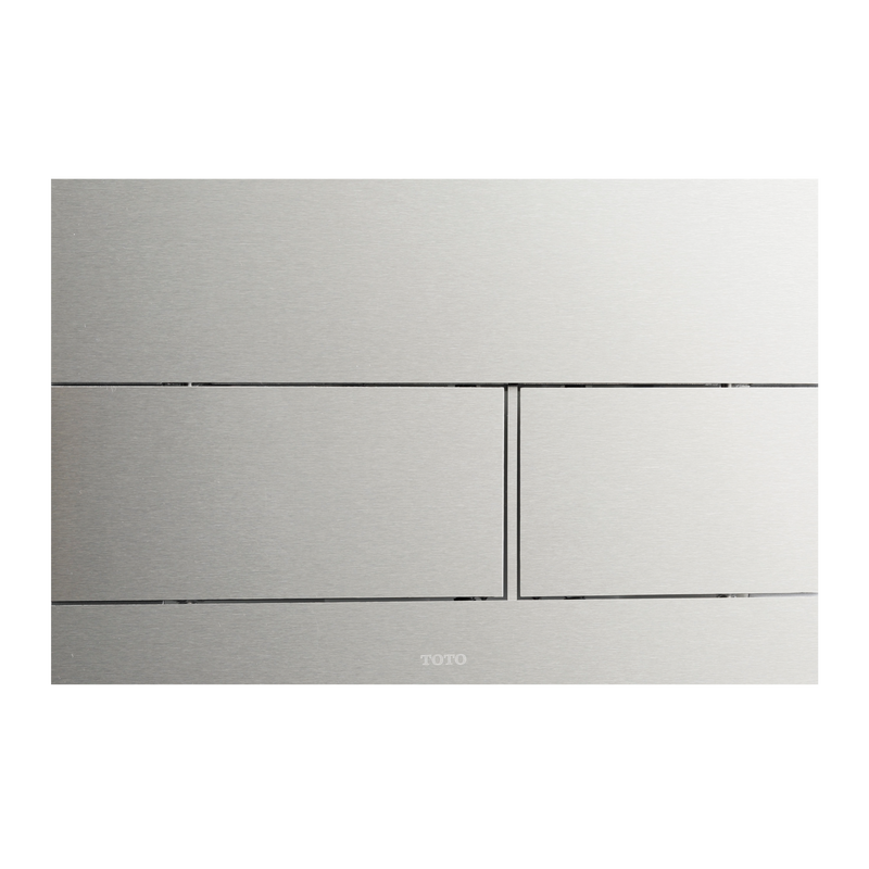 TOTO YT980#SS Dual Flush Push Button Plate for Select DuoFit In-Wall Tank Unit, Stainless Steel