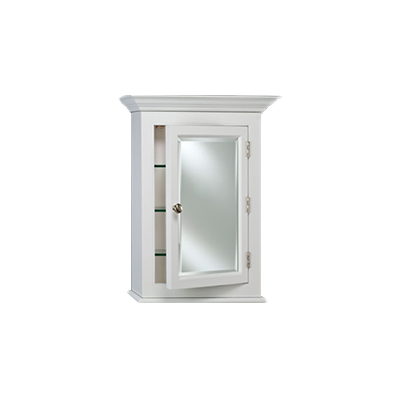 Afina Wilshire I 22" W x 27-1/8" H Surface Mount Wood Medicine Cabinet with Crown Molding