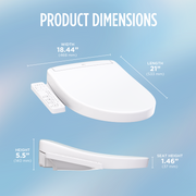 TOTO SW3346#12 WASHLET S2 Electronic Bidet Toilet Seat with Instantaneous Water Heating, PREMIST and EWATER+ Wand Cleaning, Elongated, Sedona Beige - view 7