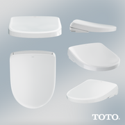 TOTO SW4725#01 WASHLET S7 Electronic Bidet Toilet Seat with EWATER+ Bowl and Wand Cleaning and Contemporary Lid, Round, Cotton White - view 5
