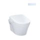 TOTO CWT4264726CMFG#MS WASHLET+ AP Wall-Hung Elongated Toilet with S7 Contemporary Bidet Seat and DuoFit In-Wall 0.9 and 1.28 GPF Dual-Flush Tank System, Matte Silver