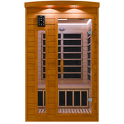 SaunaSpa SC-SS0015-0S 2-Person Indoor Infrared Cabin Sauna in Hemlock