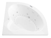 Atlantis Whirlpool 6060ADLX Alexandria 60 in. x 60 in. Corner Air and Whirlpool Jetted Bathtub with Left Drain in White