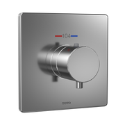 TOTO TBV02401U#CP Square Thermostatic Mixing Valve Shower Trim, Polished Chrome