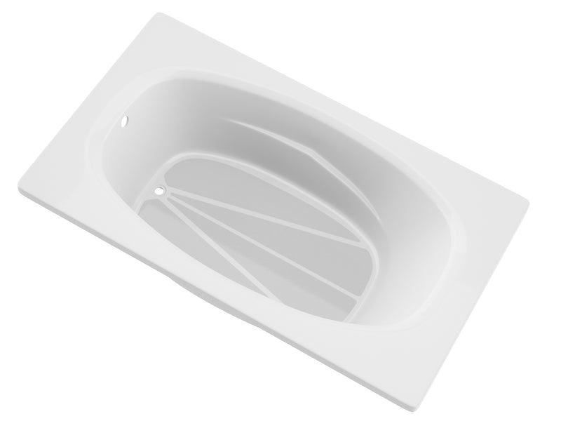 Atlantis Whirlpool 4266P Polaris 42 x 66 Rectangular Soaking Bathtub with Reversible Drain