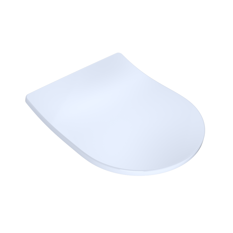 TOTO SS247R#01 SoftClose Slim D-Shape Seat and Lid for RP Wall-Hung Toilet, Cotton White - view 2