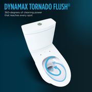 TOTO MW4464736CEMFGNA#01 WASHLET+ Aquia IV Two-Piece Elongated Dual Flush 1.28 and 0.9 GPF Toilet with Auto Flush S7A Contemporary Bidet Seat, Cotton White - view 3