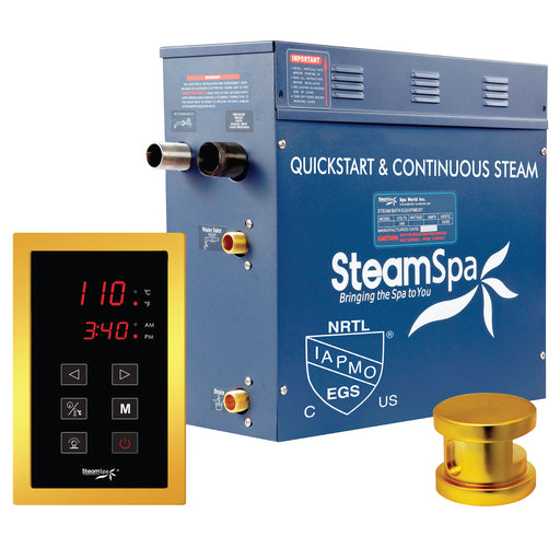 SteamSpa Oasis Series Generator Round - Gold