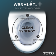 TOTO MW6424726CUFGA#01 WASHLET+ Nexus 1G One-Piece Elongated 1.0 GPF Toilet with Auto Flush S7 Contemporary Bidet Seat, Cotton White - view 7