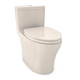 TOTO MS646124CEMFGN#12 Aquia IV One-Piece Elongated Dual Flush 1.28 and 0.9 GPF Universal Height, WASHLET+ Ready Toilet with CEFIONTECT, Sedona Beige