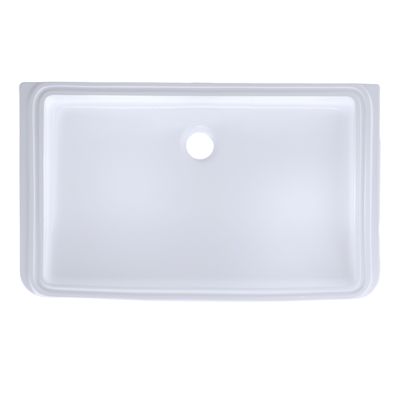 TOTO LT191G#01 Rectangular Undermount Bathroom Sink with CEFIONTECT, Cotton White - view 2