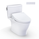 TOTO MW4423446CUFG#01 WASHLET+ Nexus 1G Two-Piece Elongated 1.0 GPF Toilet with S5 Bidet Seat, Cotton White