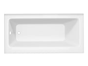 Anzzi Saba 60 in. soaking front skirted bathtub in white, left drain