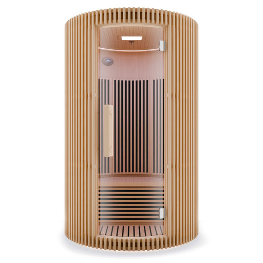 SaunaSpa SC-SS0025-0S 1-2 Person Round Infrared Sauna in Canadian Hemlock