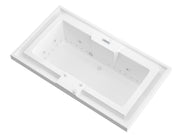 Atlantis Whirlpool 4678IDLX Infinity 46 x 78 Rectangular Air and Whirlpool Jetted Bathtub in White with Reversible Drain