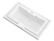 Atlantis Whirlpool 4678IDRX Infinity 46 x 78 Rectangular Air and Whirlpool Jetted Bathtub in White with Reversible Drain