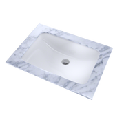 TOTO LT542G#01 19" x 12-3/8" Rectangular Undermount Bathroom Sink with CEFIONTECT, Cotton White - view 3