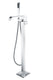 Anzzi Angel Series 2-Handle Freestanding Tub Faucet with Hand Shower in Polished Chrome