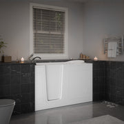 Meditub A3260LWA Collection 32 x 60 Left Side Drain Air Jetted Bathtub in White with Aroma and Chroma Therapy lifestyle