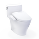 TOTO MW6423346CEFG#01 WASHLET+ Nexus One-Piece Elongated 1.28 GPF Toilet and WASHLET S2 Bidet Seat, Cotton White