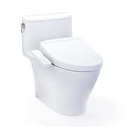 TOTO MW6423346CUFG#01 WASHLET+ Nexus 1G One-Piece Elongated 1.0 GPF Toilet and WASHLET S2 Bidet Seat, Cotton White