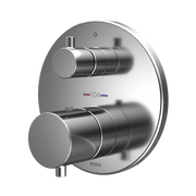 TOTO TBV01408U#CP Round Thermostatic Mixing Valve with Two-Way Diverter Shower Trim, Polished Chrome - view 2