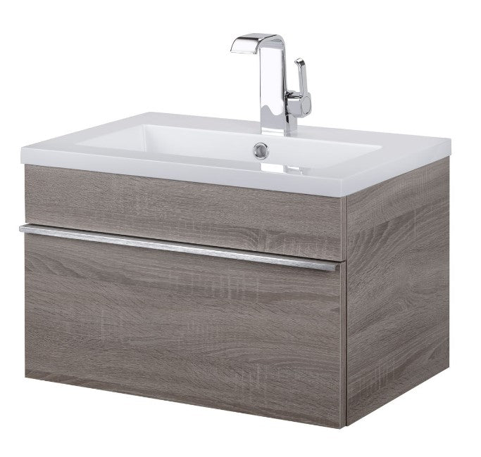 Cutler FV TR DORATO24 Trough 24" Wall Mount Modern Cultured Marble Top Bathroom Vanity - Dorato