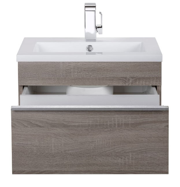 Cutler FV TR DORATO24 Trough 24" Wall Mount Modern Cultured Marble Top Bathroom Vanity - Dorato