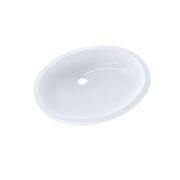 TOTO LT597G#01 Dantesca Oval Undermount Bathroom Sink with CEFIONTECT, Cotton White