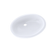 TOTO LT597G#01 Dantesca Oval Undermount Bathroom Sink with CEFIONTECT, Cotton White