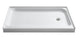 Anzzi Tiers Base Series 36 in. L x 60 in. W Alcove Shower Pan Base with Right Drain in Glossy White Marine Acrylic