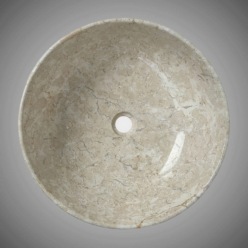 Zansa Marble Vessel Sink - Cream