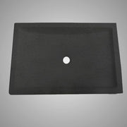 Zapen Rectangular Cast Concrete Vessel Sink - Black