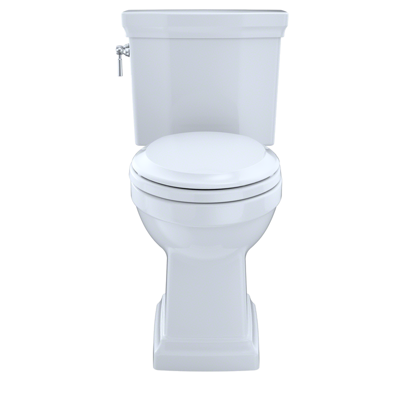 TOTO CST404CEFG#01 Promenade II Two-Piece Elongated 1.28 GPF Universal Height Toilet with CEFIONTECT, Cotton White - view 2