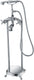 Anzzi Tugela Series 3-Handle Freestanding Tub Faucet with Hand Shower in Polished Chrome