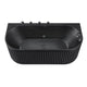 Anzzi FT-AZ514BK-BK Stone Belle 67 in. x 32 in. Freestanding Whirlpool and Air Bathtub in Black