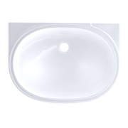 TOTO LT546G#01 Oval 19-11/16" x 13-3/4" Undermount Bathroom Sink with CEFIONTECT, Cotton White - view 2