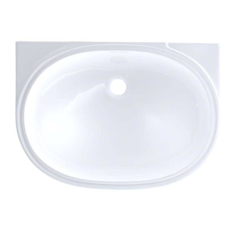 TOTO LT546G#01 Oval 19-11/16" x 13-3/4" Undermount Bathroom Sink with CEFIONTECT, Cotton White - view 2
